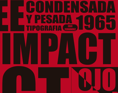 Composición tipografica IMPACT