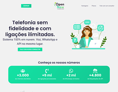 Landing page - Telefonia Voip - Open New