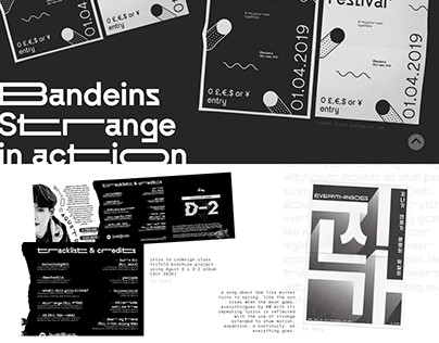 Type Specimen: Bandeins (Free Font) [Student Project]