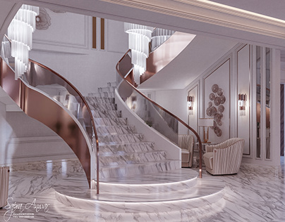 Pale Mint ...Luxury villa lobby