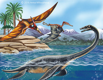 Children's book illustrations -  Dinosaurs