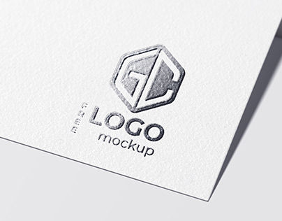 Free download foil stamping logo mockup
