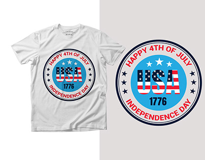 4th of July T-shirt Design.