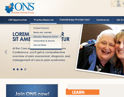 ONS Corporate | Website Re-design