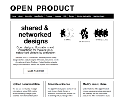 Open Product Licenses