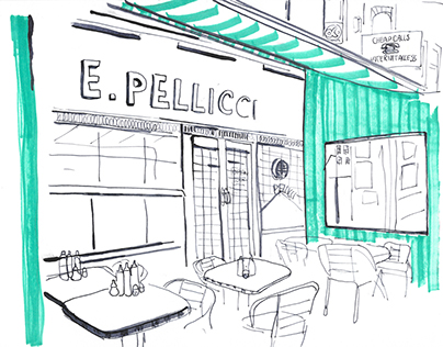 On Location (Pellicci's cafe)