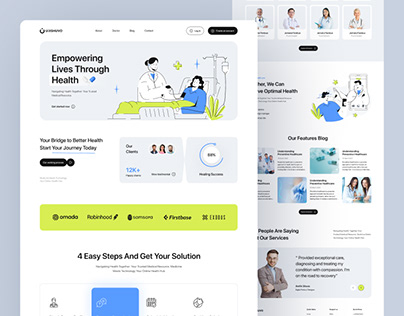 Medical Health Care Landing Page