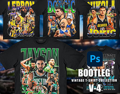 90s Sports Bootleg Vintage T-shirt Collection-V4