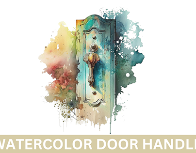 watercolor Door Handle clipart png