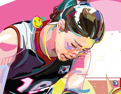 Korean sports star - portrait