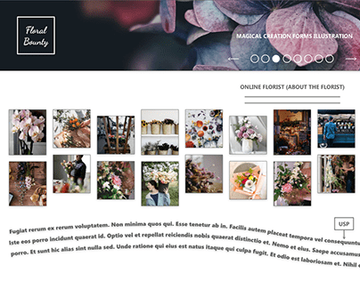 Exquisite Florist Store Website High-Fidelity Prototype