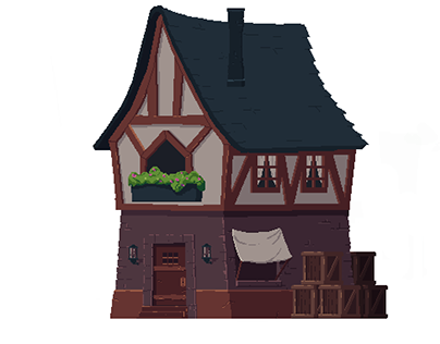 Pixel medieval House