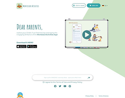 Montessori's Academy - Landing Pages
