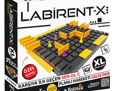 Labirent-X Oyunu Kutu Tasarımı