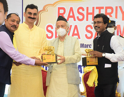 Shailesh B Tiwari is Awarded By Rashtriya sewa Samman