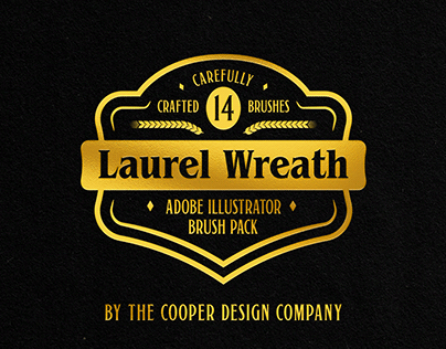 Laurel Wreath - Illustrator Brush Pack