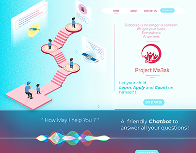 Ma3ak Startup : Landing Page Design