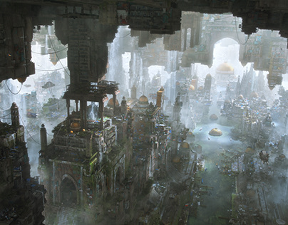 Vertical City 3D Environment