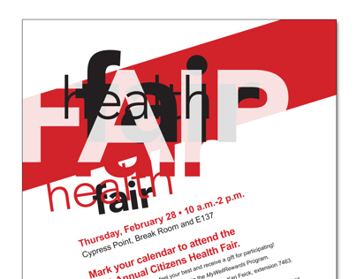 Health Fair Poster 2013