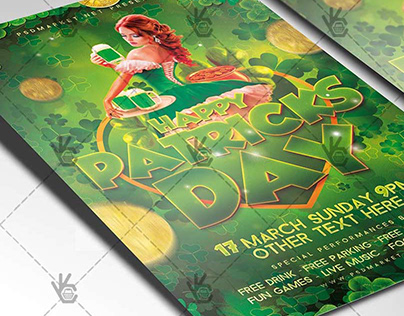 Happy Patricks Day Event Flyer - PSD Template