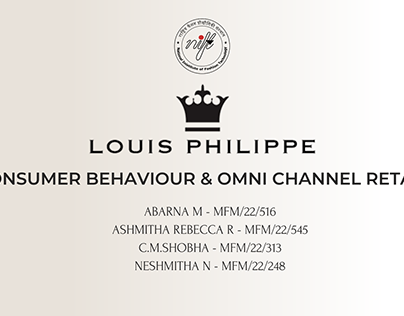 A study on consumer behaviour of Louis Philippe