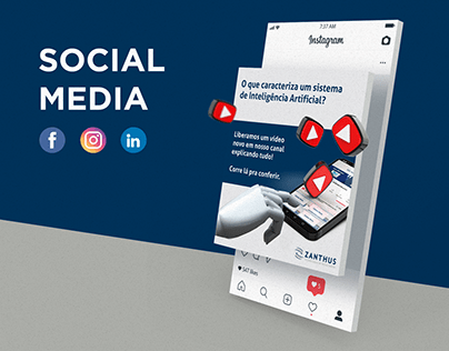 Social Media Empresa Tecnologia Zanthus