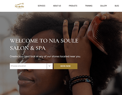 Nia Soule Salon & Spa Website Design