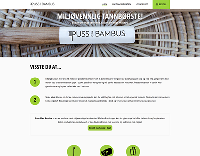 Development and webdesign for Puss Med Bambus AS