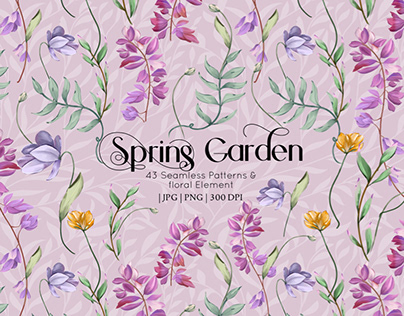 Spring Garden Floral Pattern