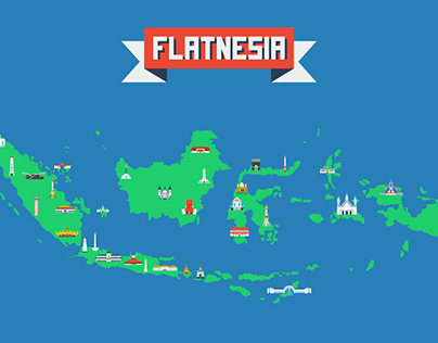 Flatnesia - Indonesian Landmarks