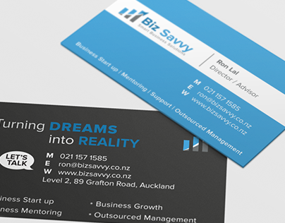 Biz Savvy Logo and Business Card
