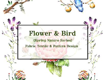 Flower & Birds Textile Design
