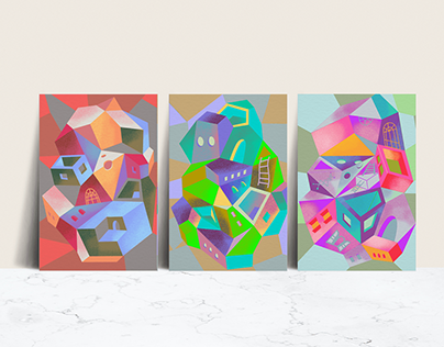 The Castles | abstract illustrations