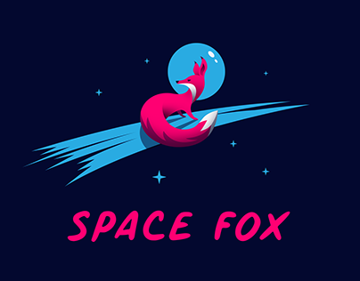 Space Fox Illustration