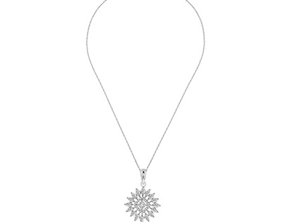 Silver necklace design
