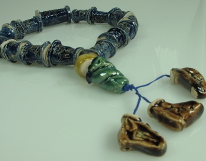 Secular ceramic prayer beads