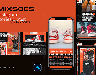 Hype Instagram Template - Mixsoes