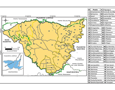 Cartografía Serranía de Manacacías