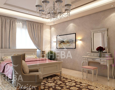 Master bedroom modern classic royal way