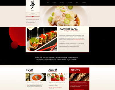 Taste of Japan – Restaurant / Food WordPress Theme