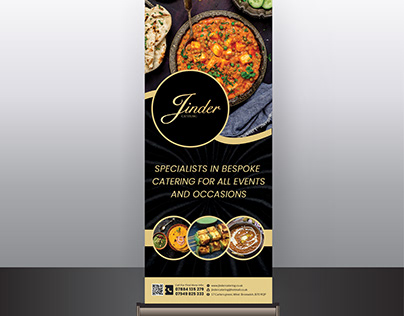 Food Roll up banner Design