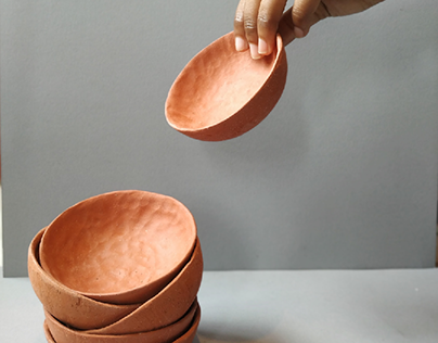 Terracotta pinching bowl