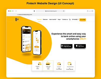 Fintech website Design