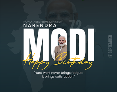 Happy Birthday Narendra Modi Prime Minister of INDIA