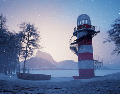 Multiverses Lighthouse Snow