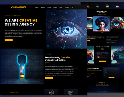 Creative Agency Landing Page UI/UX Design