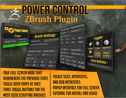 Power Control ZBrush Plugin