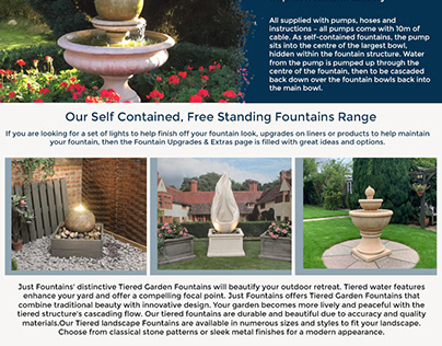 Timeless Tiered Garden Fountains Improve Garden Beauty