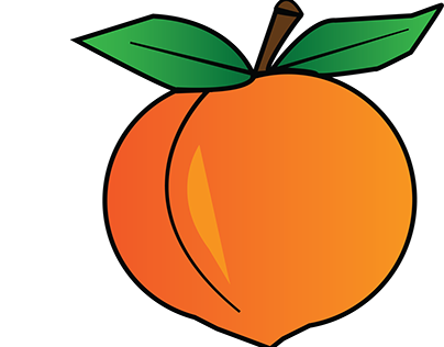 Peach logo from sketch
