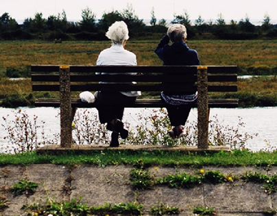 Old ladies sitting